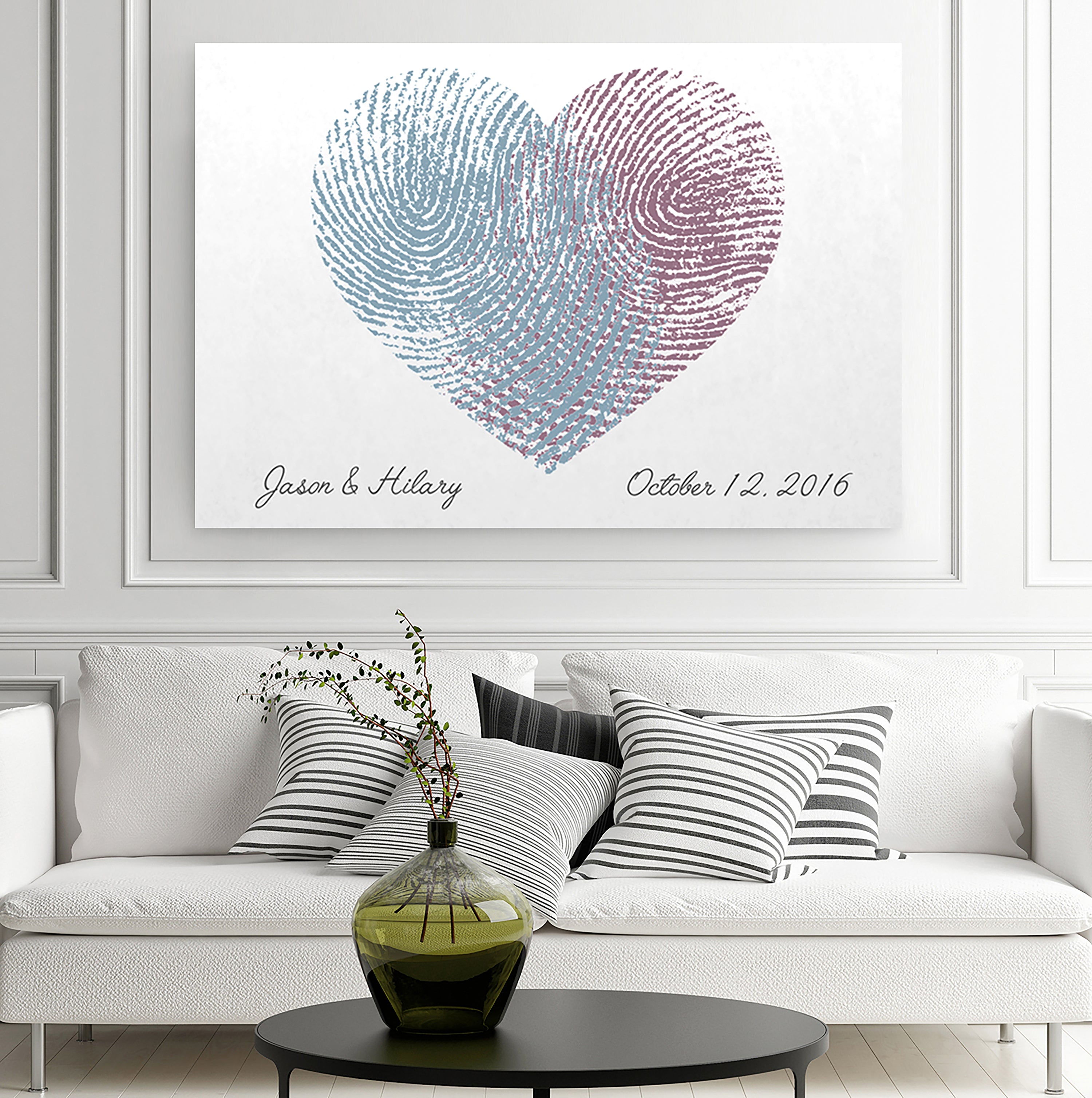 Thumbprint Sign - Second Anniversary Gift