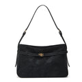 Retro Tote Bag With Belt Buckle Large-capacity Shoulder Bag