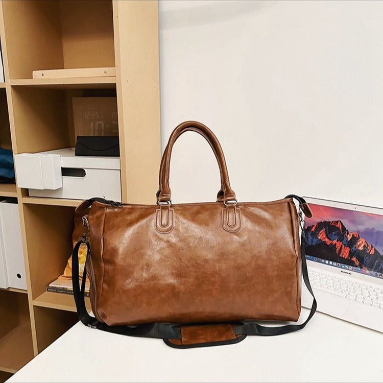 PU Sporty Minimalist Travel Backpack Large Capacity Single Shoulder Crossbody Bag