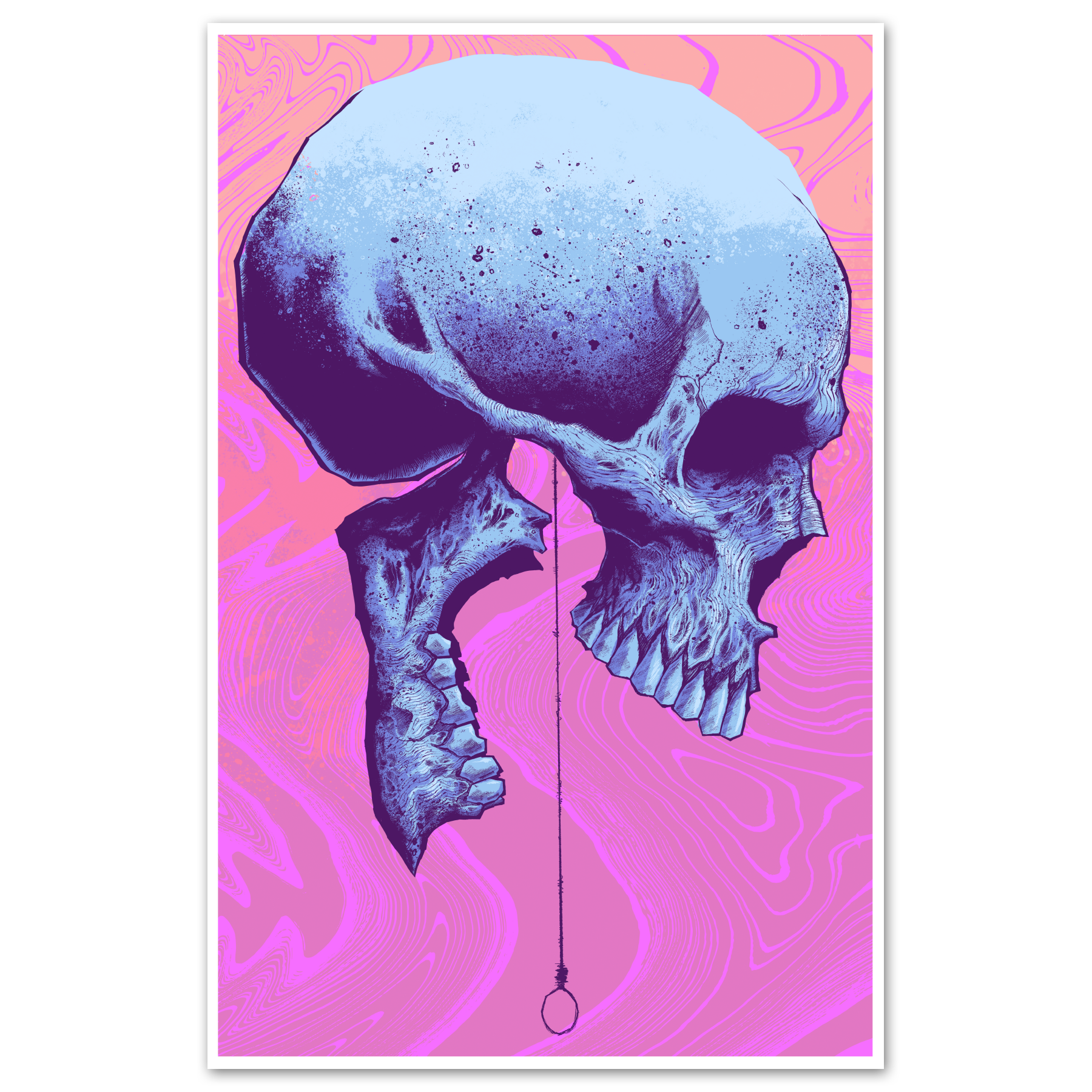 Looming Death Print Pink