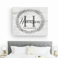 White Rustic Monogram Sign