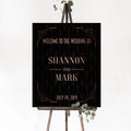 Rose Gold Wedding Sign
