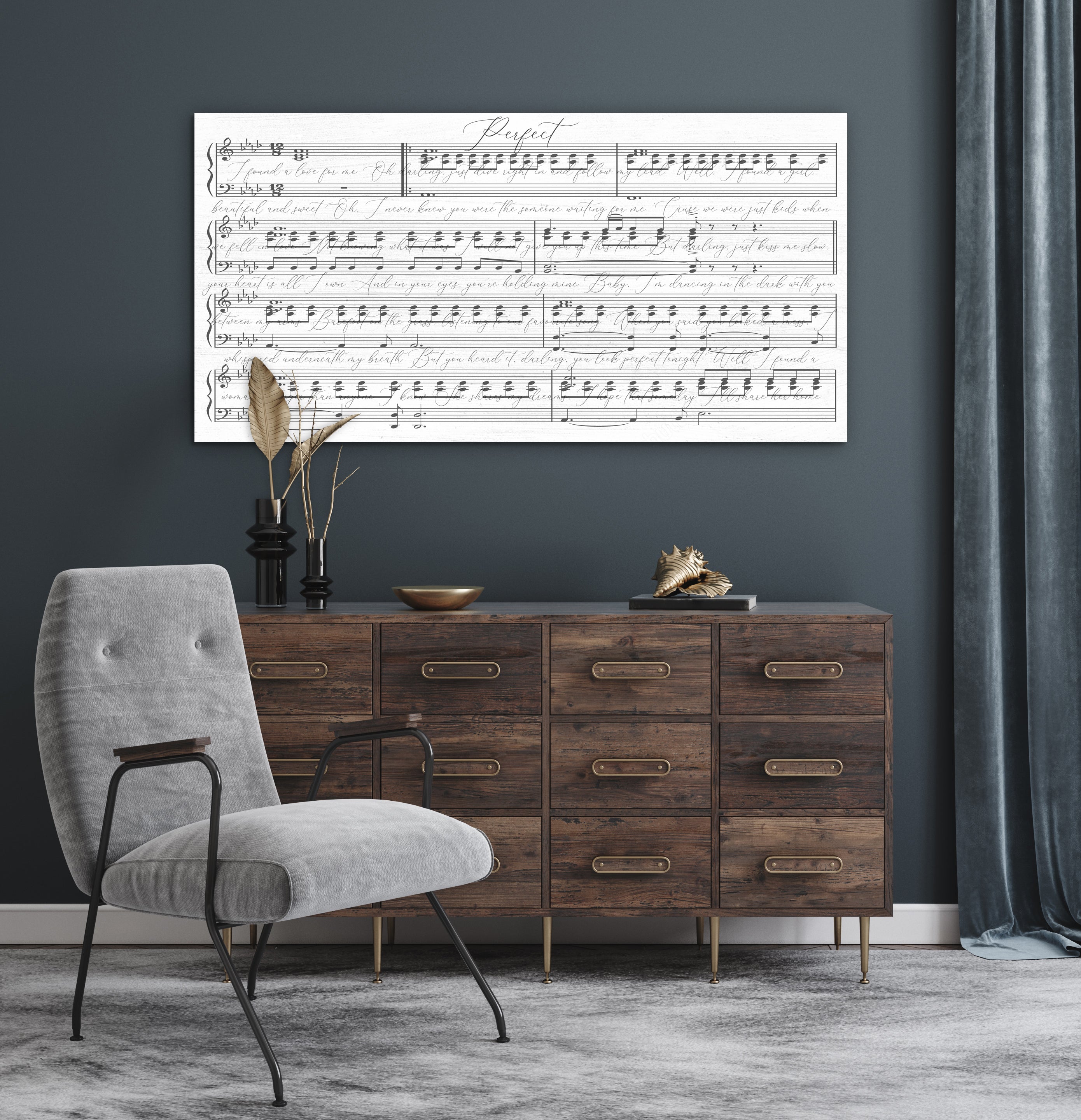 Music Wall Art With Lyrics