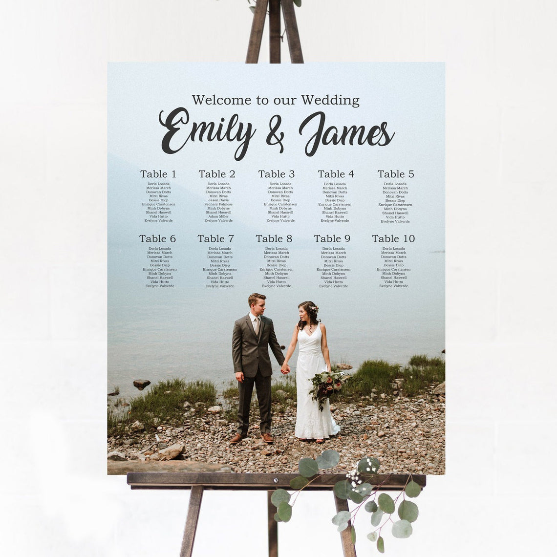 Photo Wedding Seating Chart