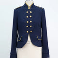Pure-tail Gilded Double-breasted Epaulette Lightweight Coat
