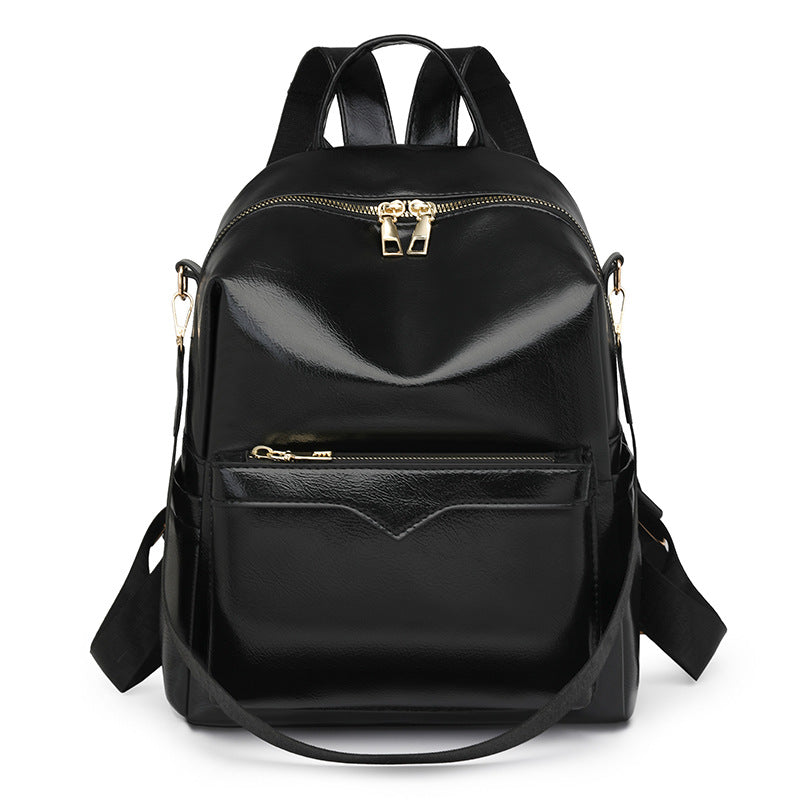 Korean-style Soft PU Large-Capacity Versatile SpringSummer New Arrival Womens Travel Backpack