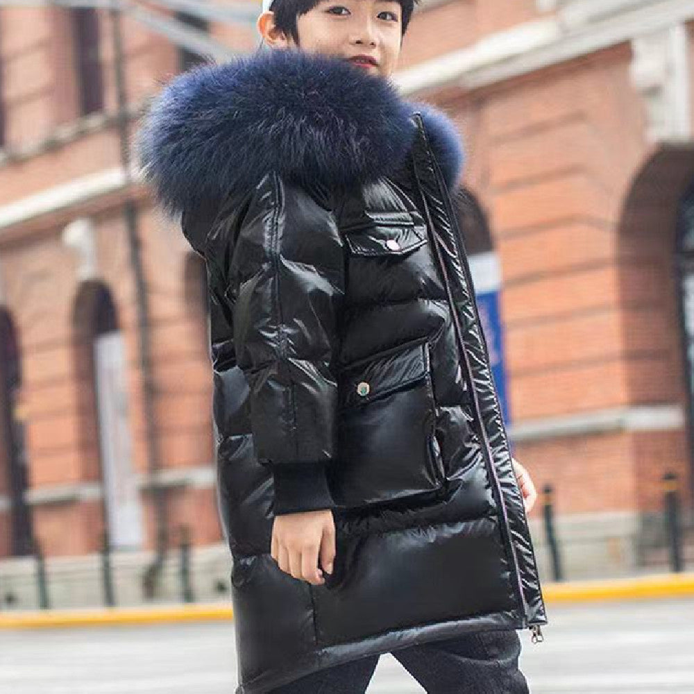 Children's Glossy Cotton-padded Jacket