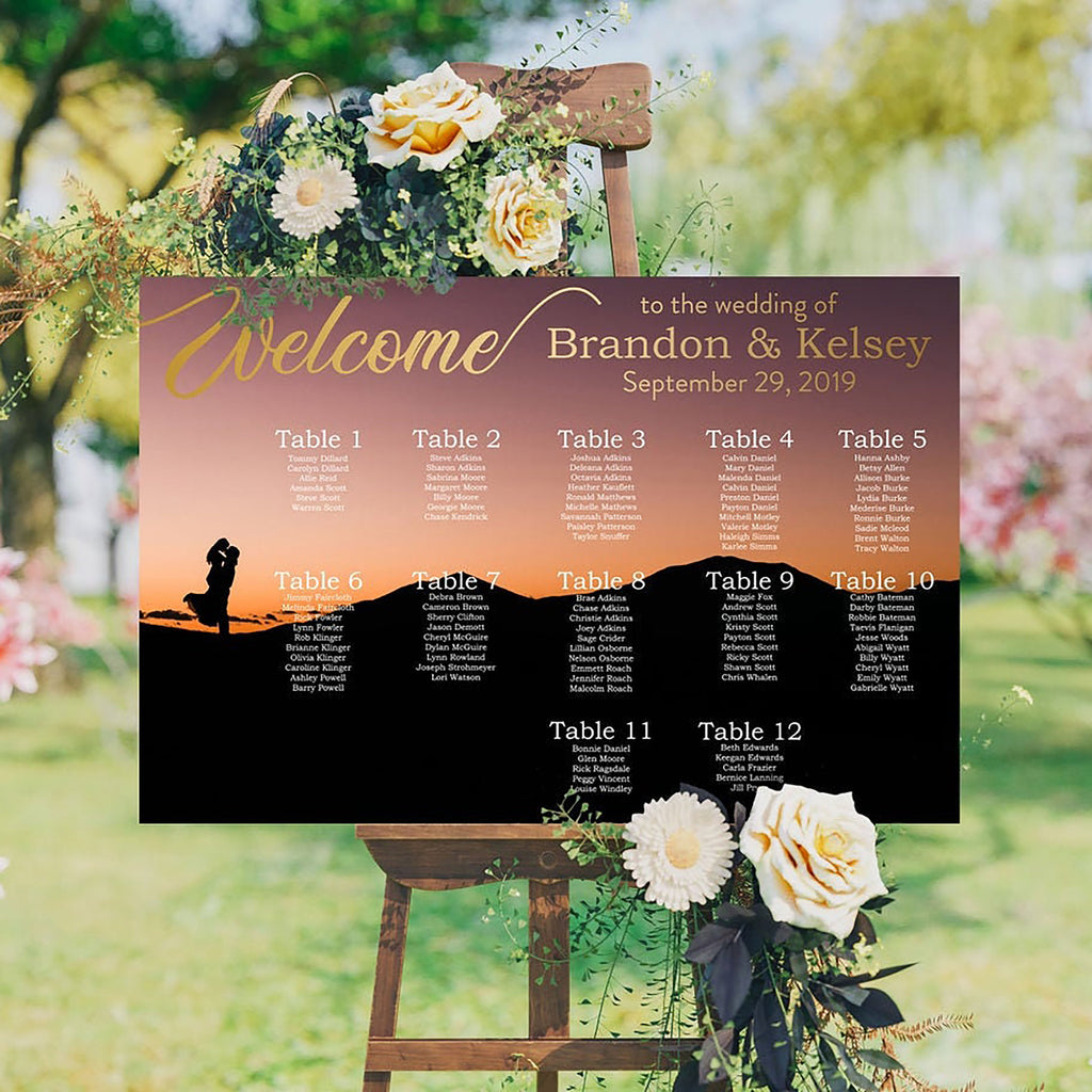 Photo Wedding Seating Chart