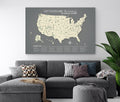 US National Parks Map