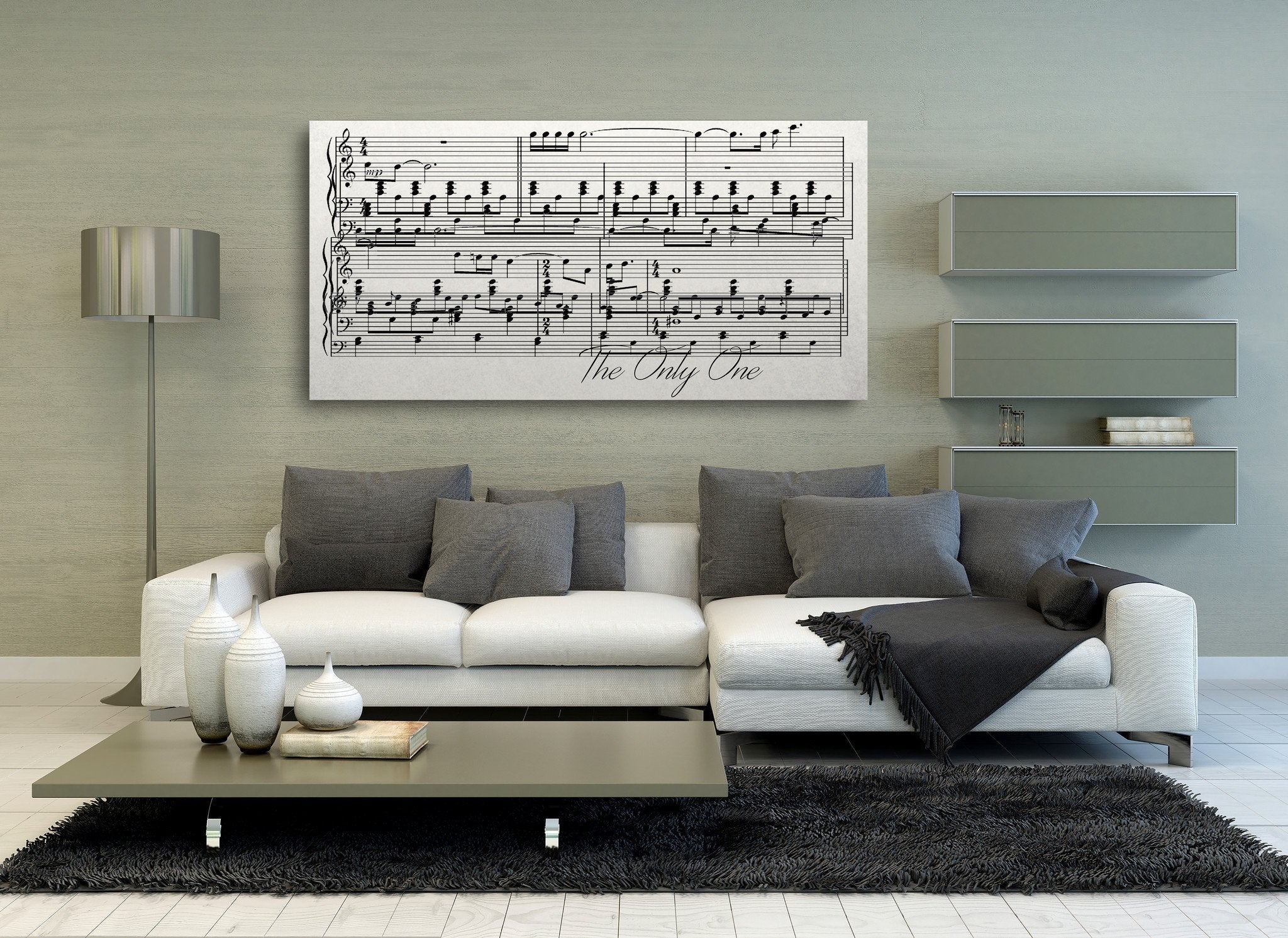 Sheet Music On Canvas - A Custom Made Canvas With Your Song