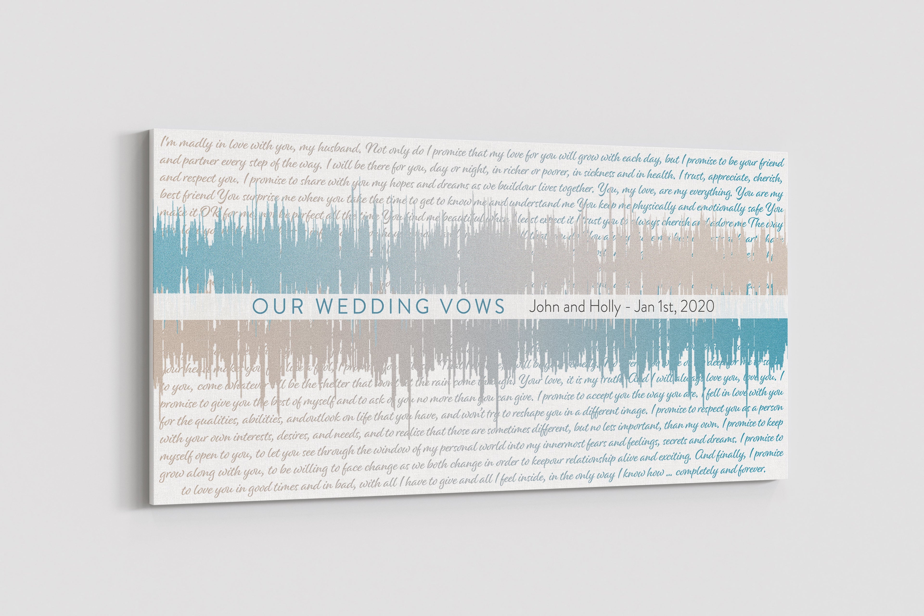 Soundwaves With Vows - Soundwave Art