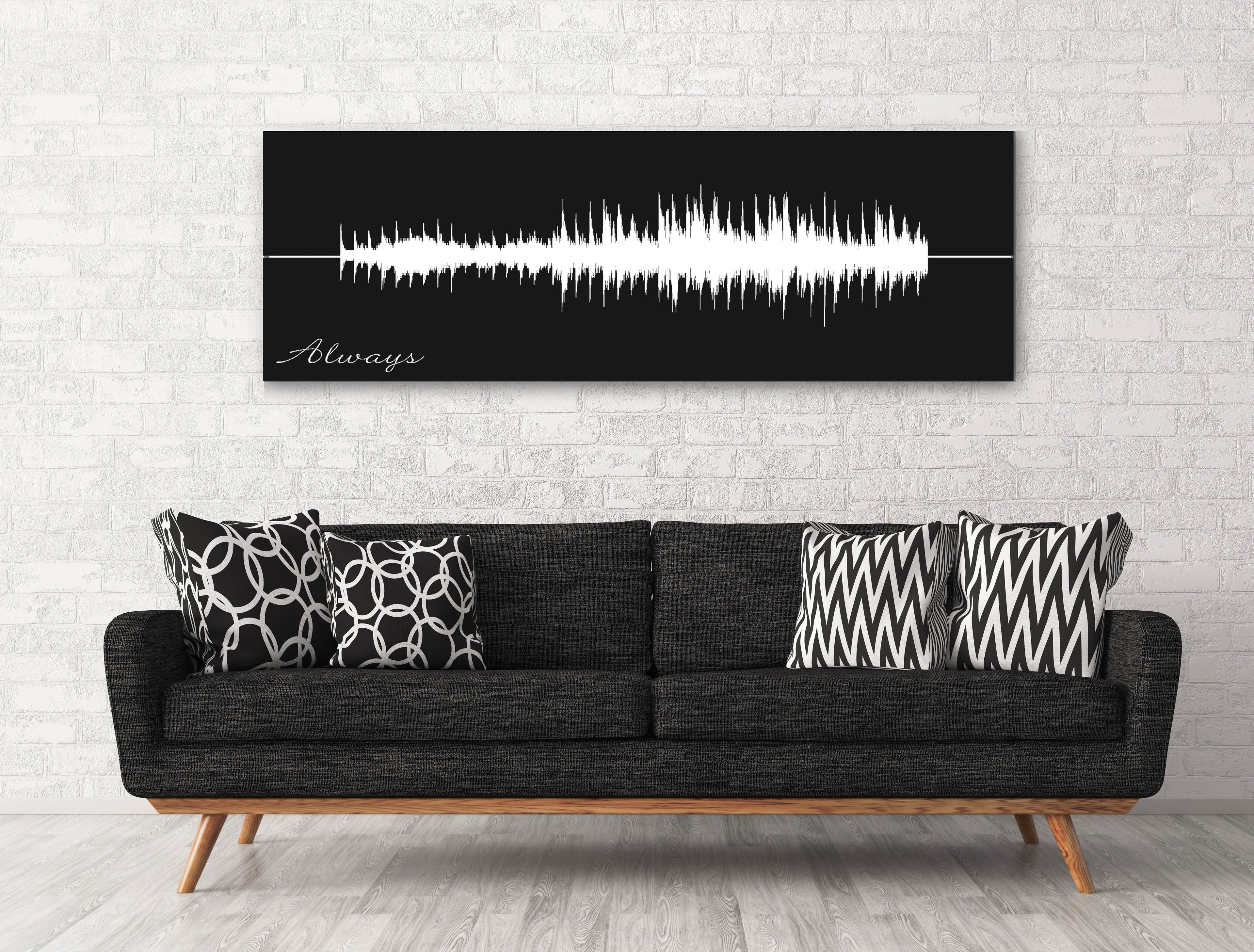 Sound Wave Canvas - A Personalized Design Using Your Voice On Canvas